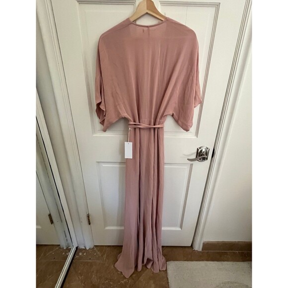 NWT Reformation Winslow Wrap Maxi Dress in Blush Size Medium - Picture 9 of 12